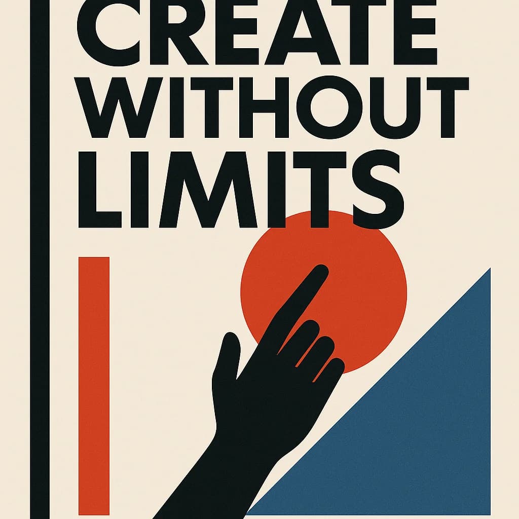 Bold typography design poster