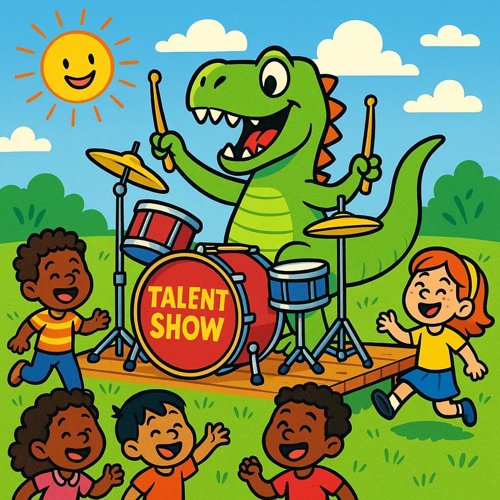 Dinosaur friends talent show