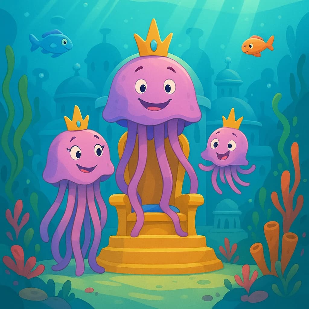 Jellyfish family characters
