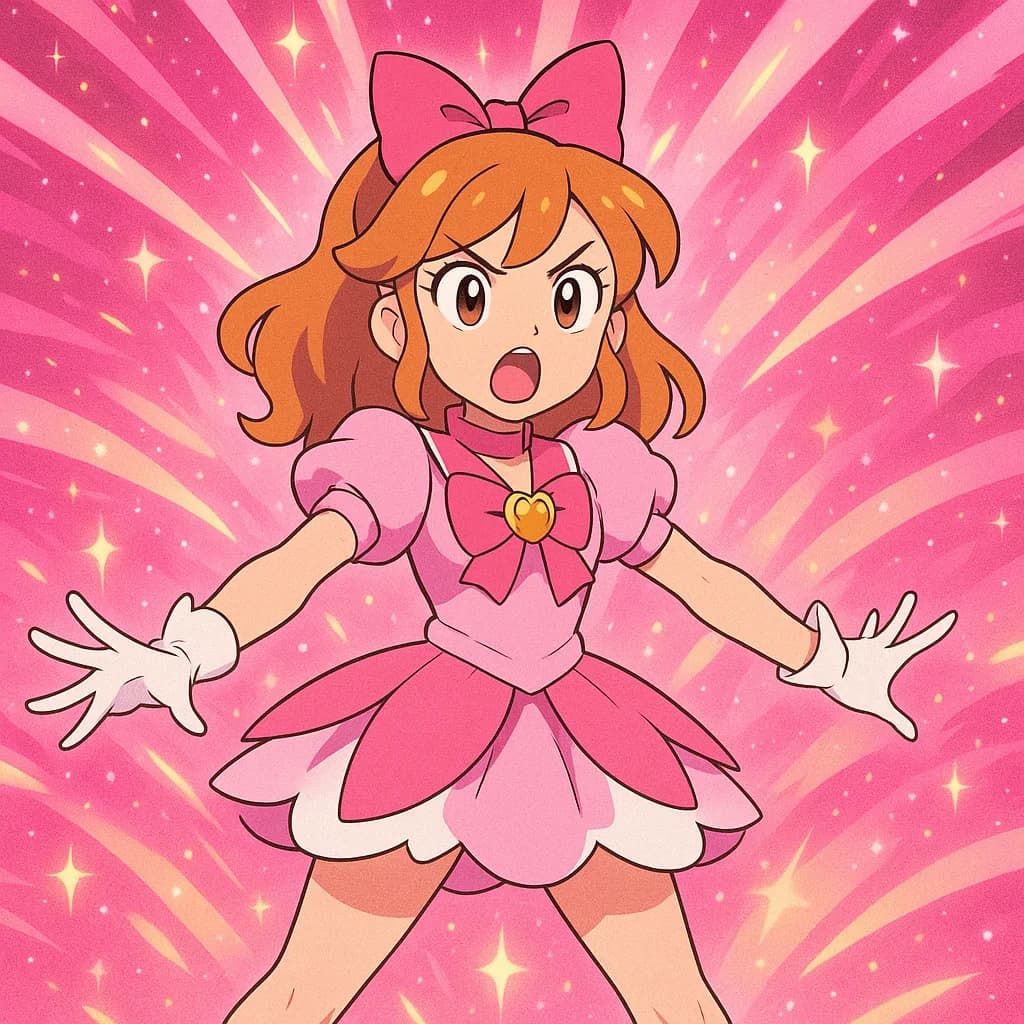 Manga-style girl character