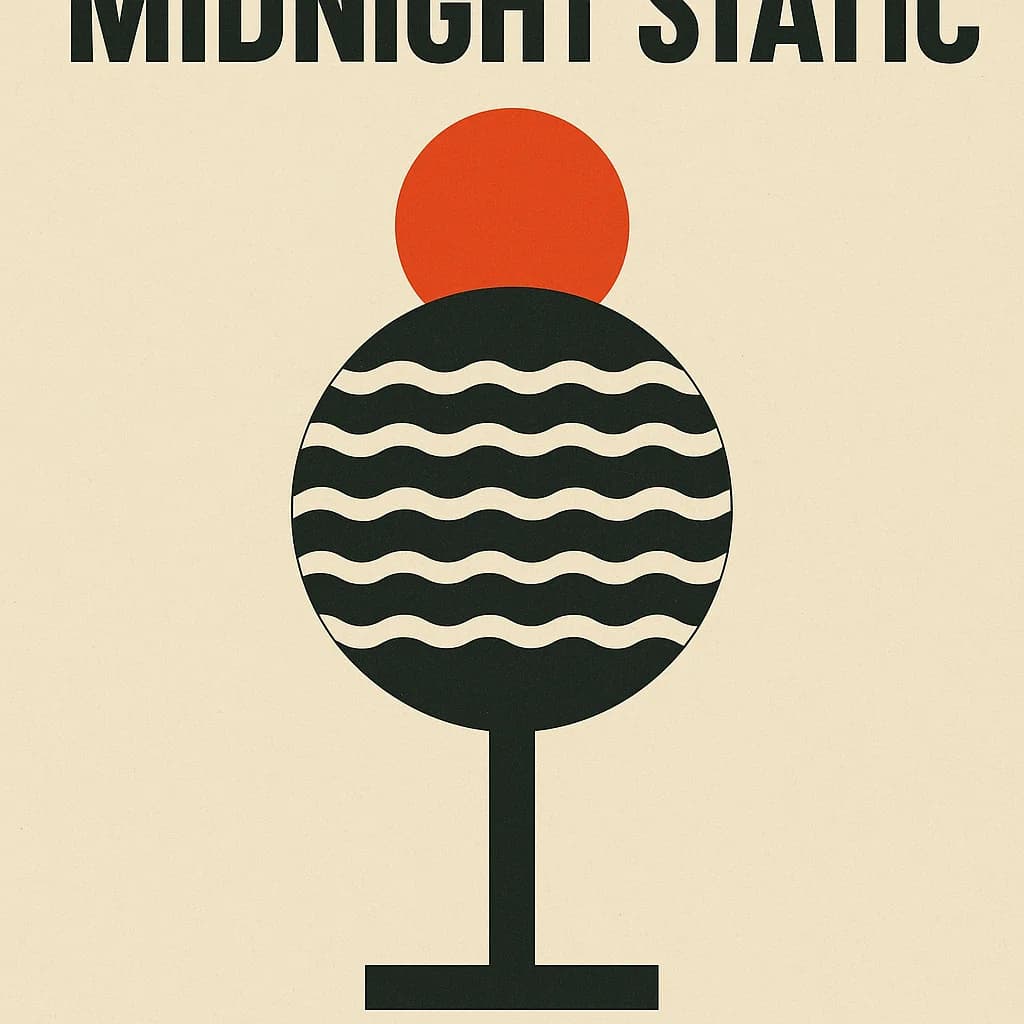 Minimalist concert gig poster