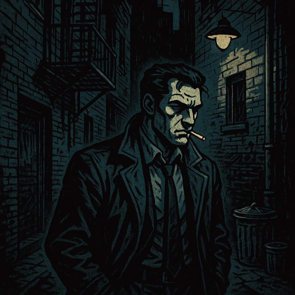 Film noir comic style