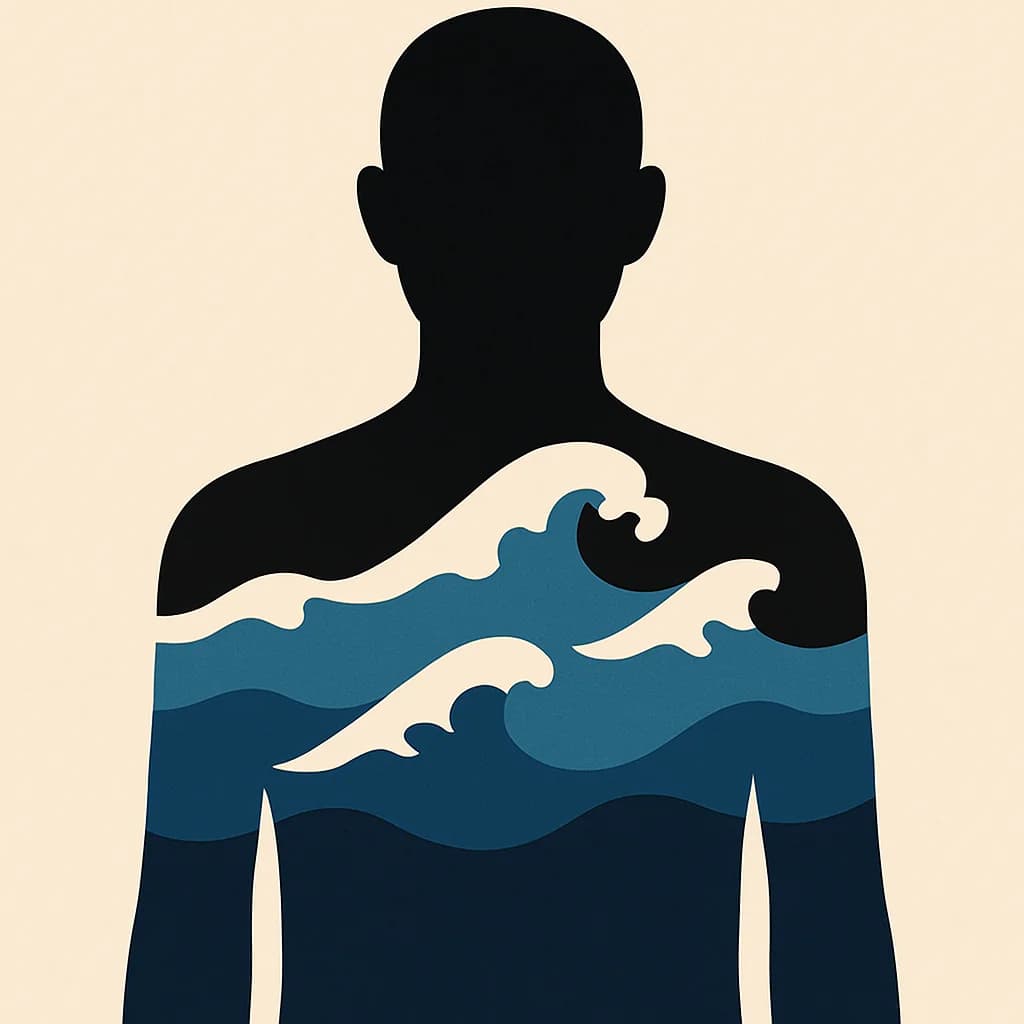 Ocean environmental editorial illustration