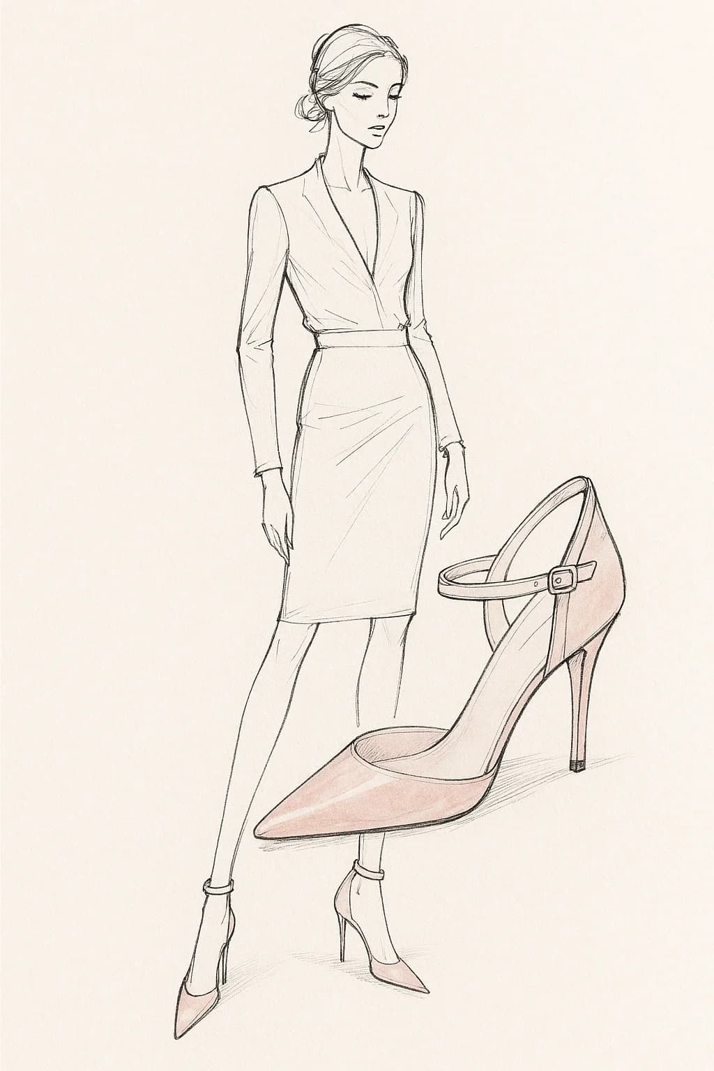 Elegant high heel pumps