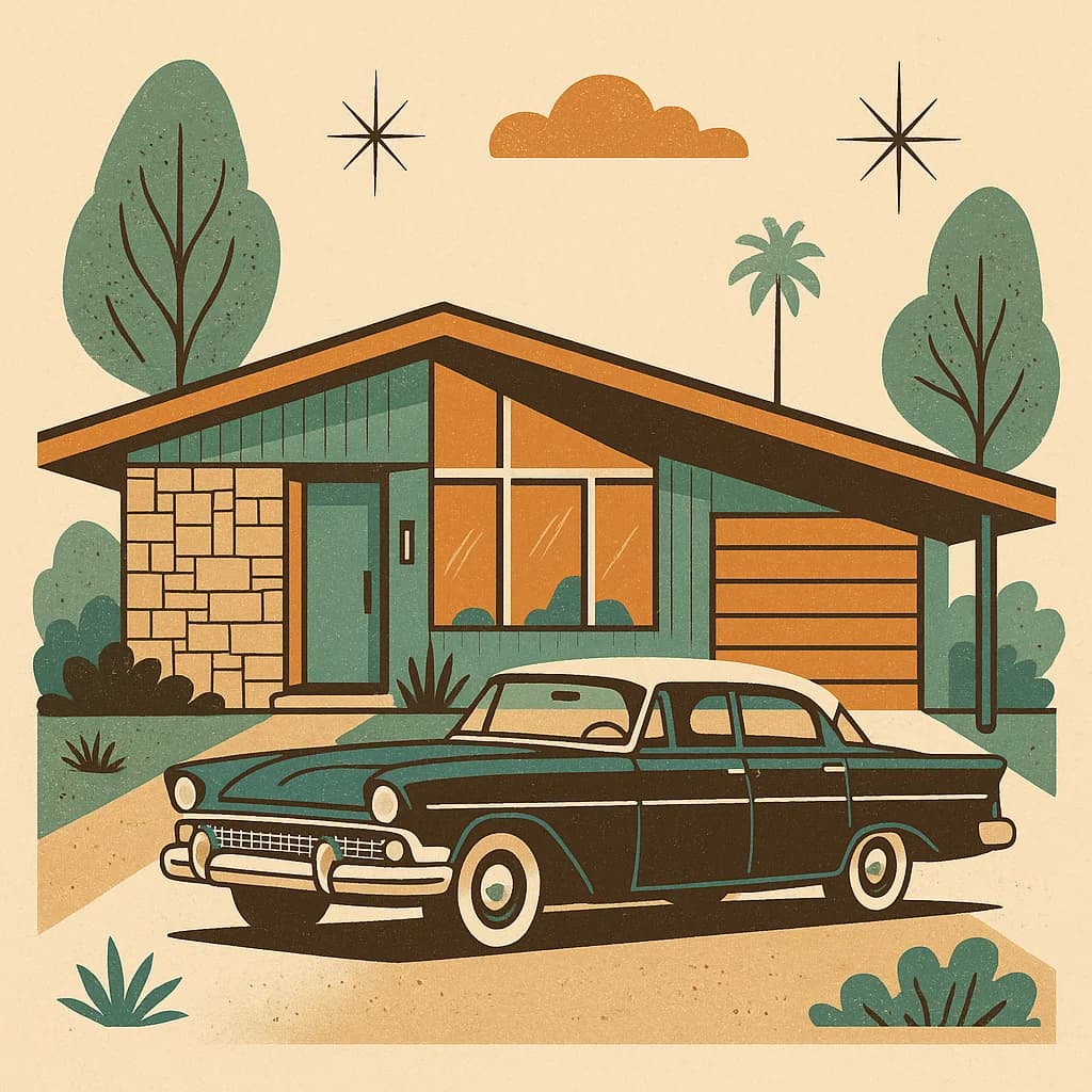 Classic vintage automobile design