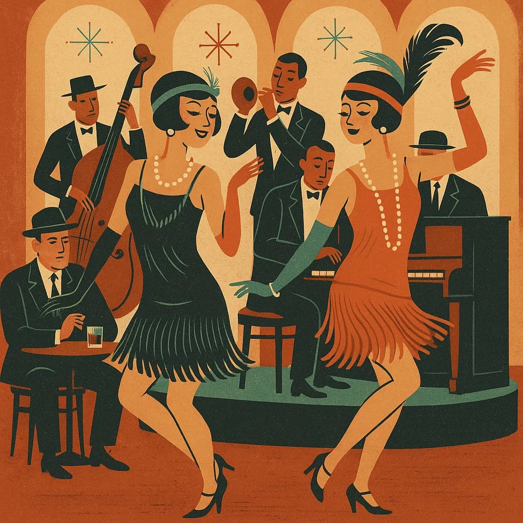 1920s speakeasy bar scene