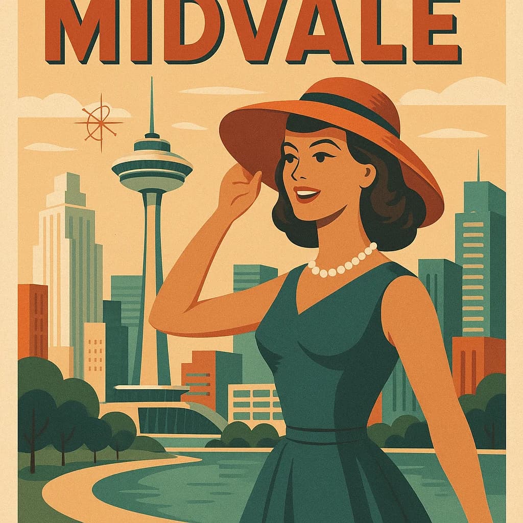 Vintage travel destination poster