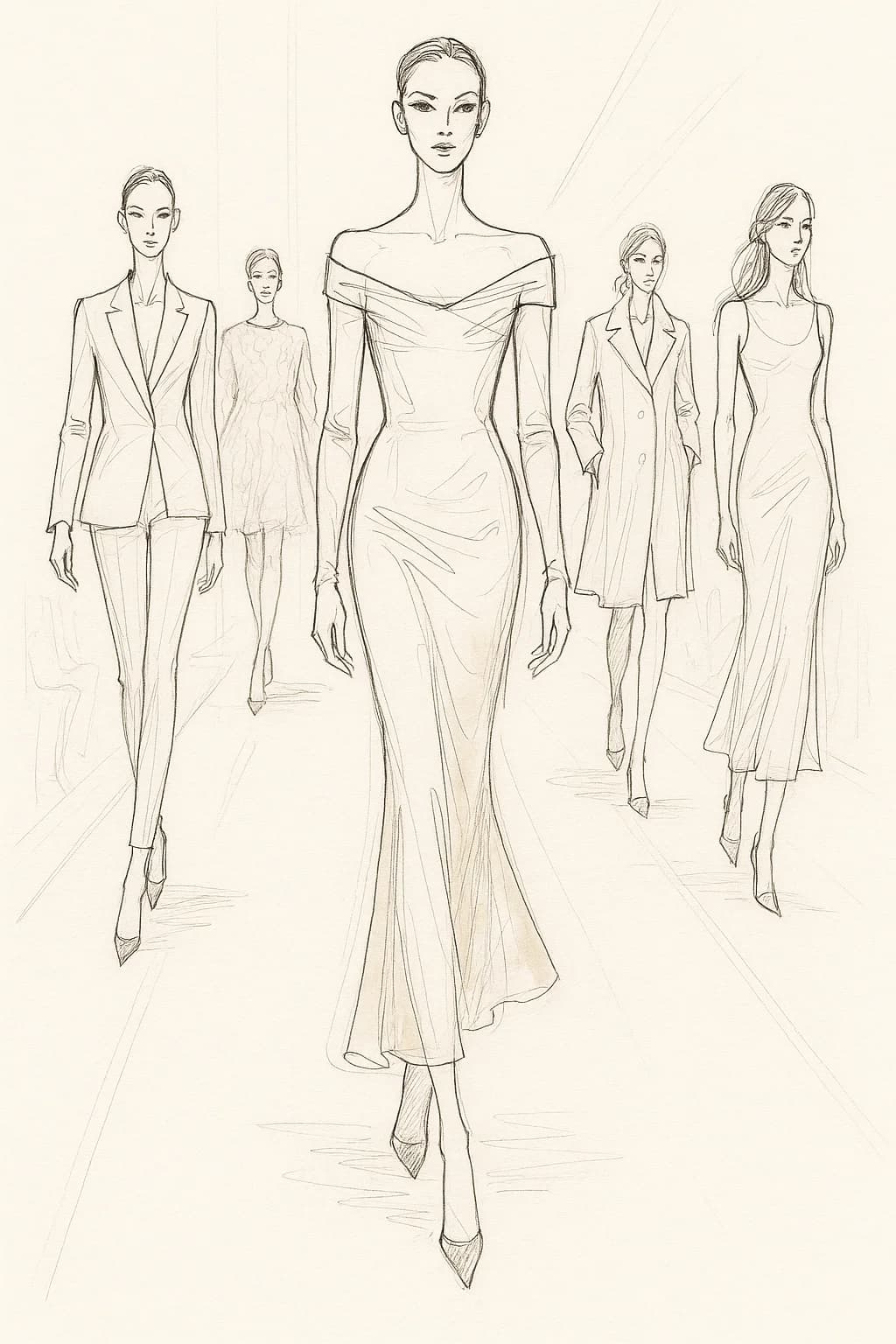 High fashion runway look
