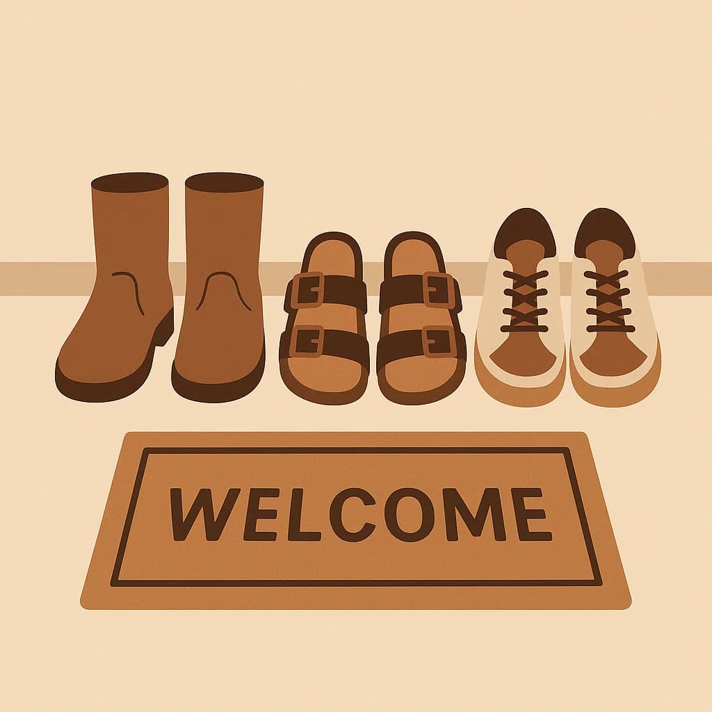 Stylish shoes flat design