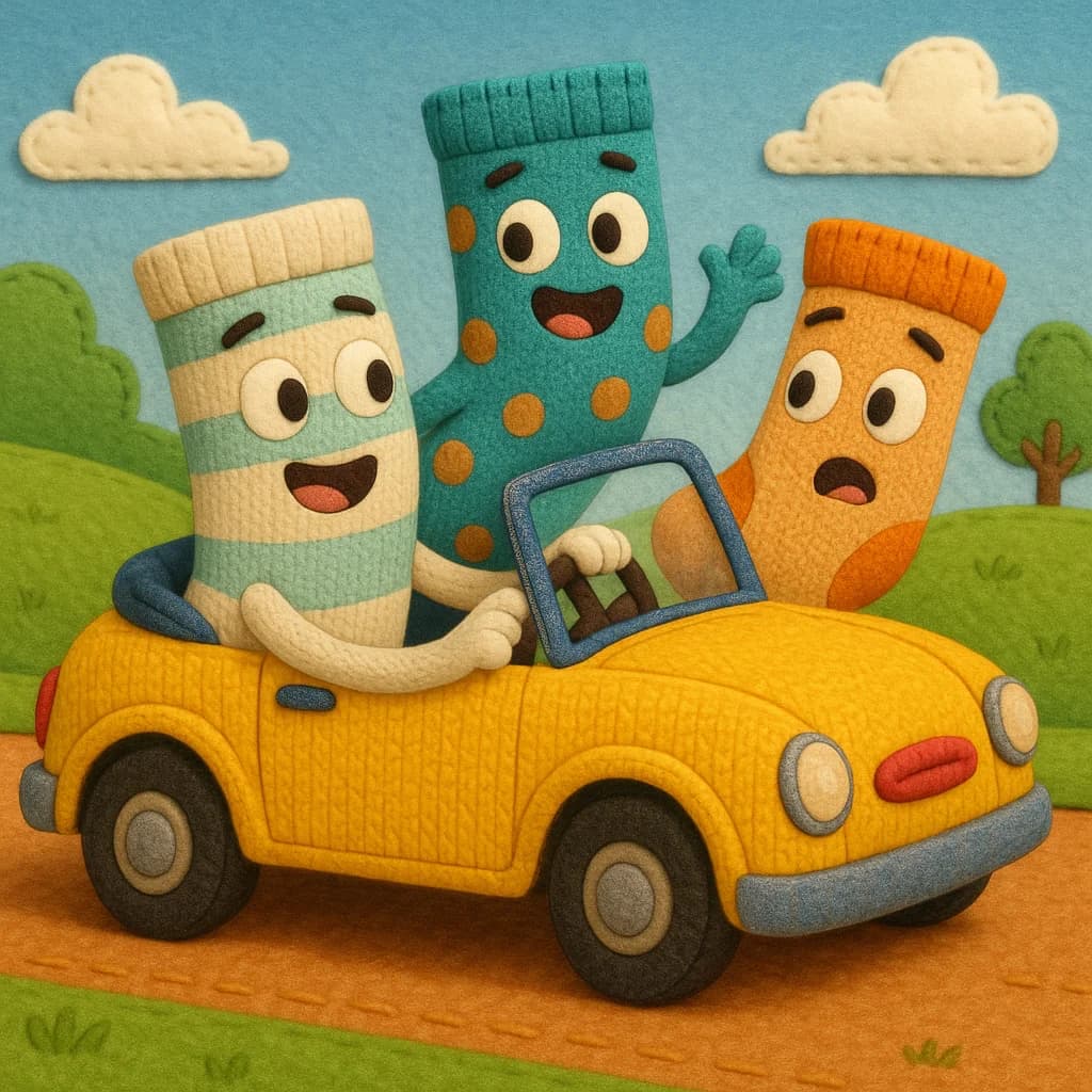 Animated talking socks