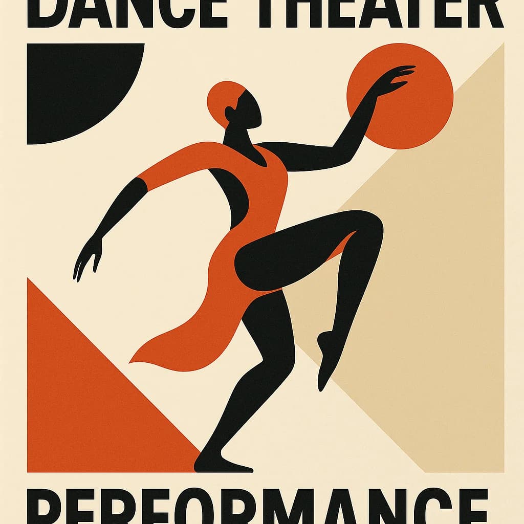 Classic theatre performance poster