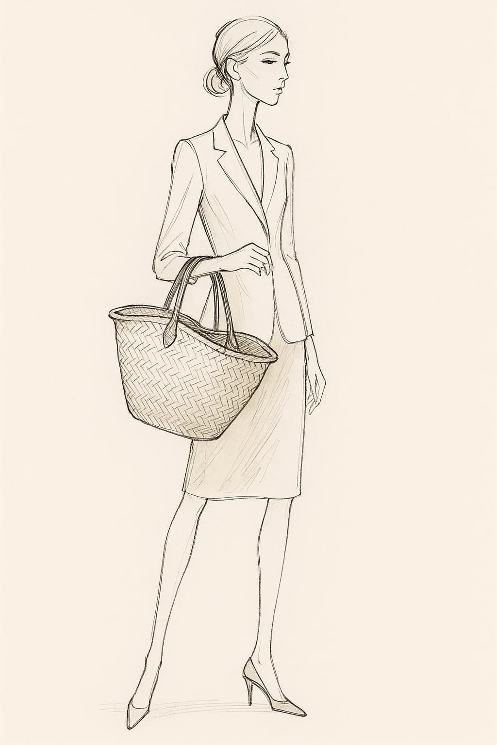 Designer tote bag accessory