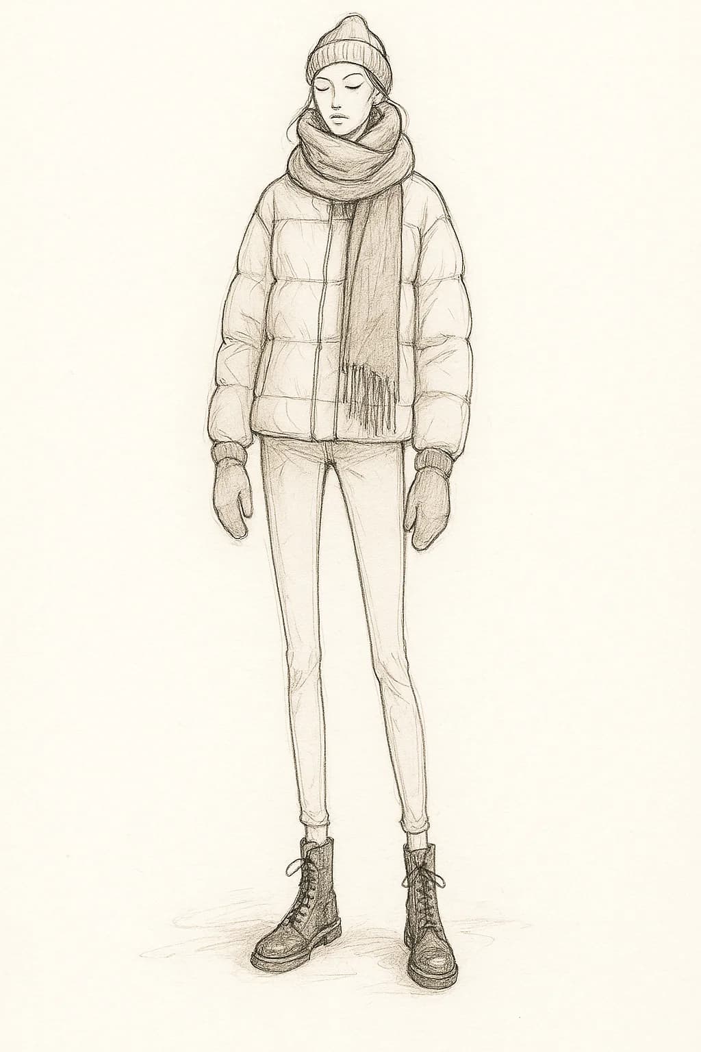 Stylish winter outfit design