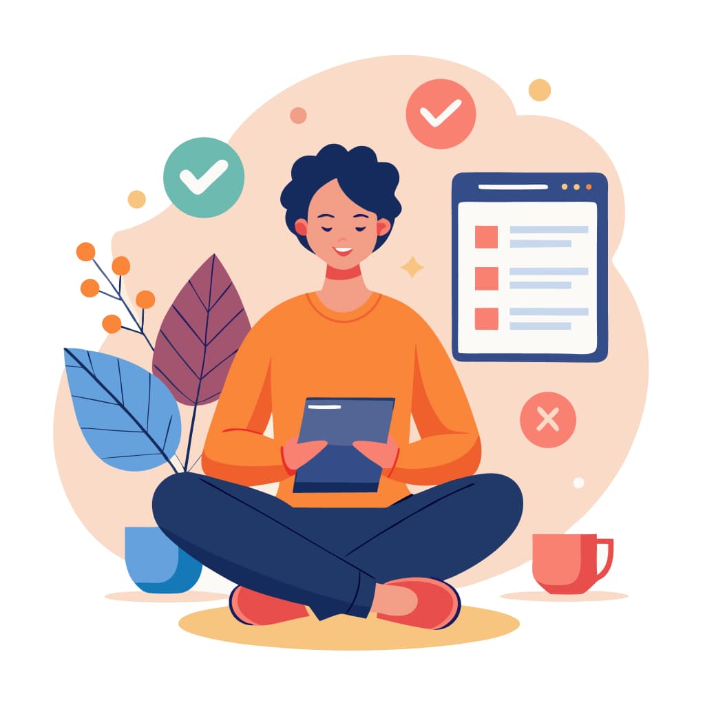 Chat messaging app interface