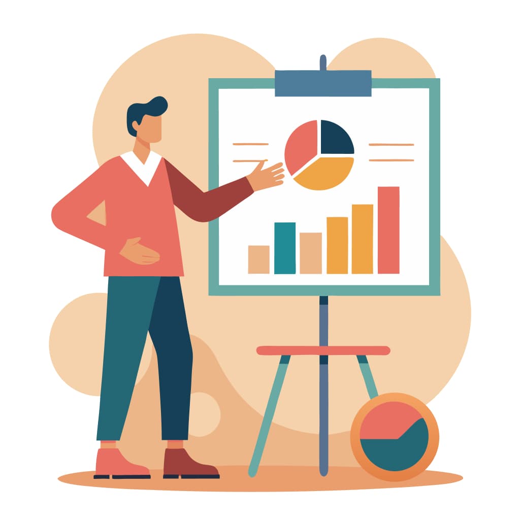 Professional business presentation slide design