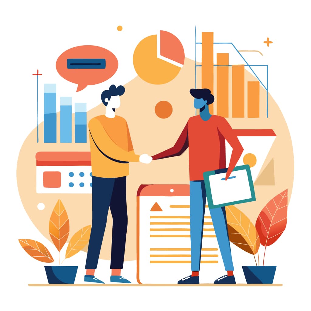 Marketing presentation graphics