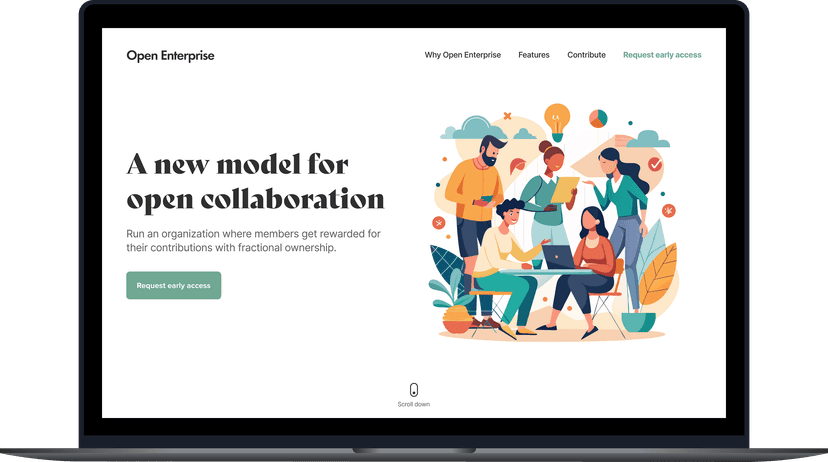 Landing pages illustration example