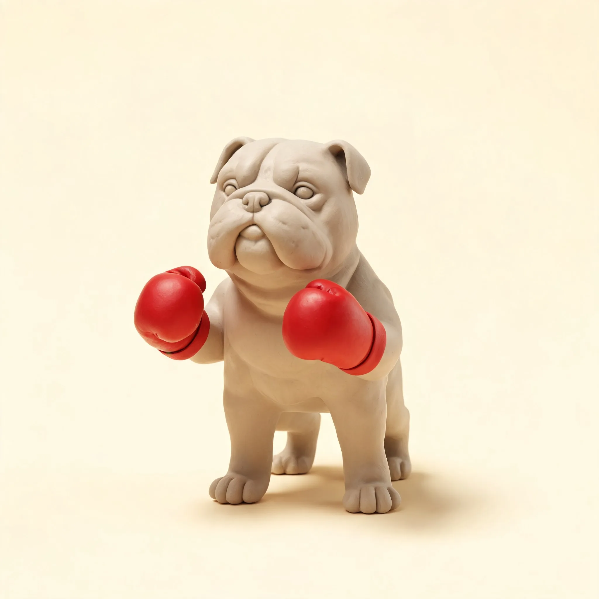 Stylized 3D character digital artwork of "Bulldog boxer 3D illustration" - Free 3D AI Illustration Generator by Illustro