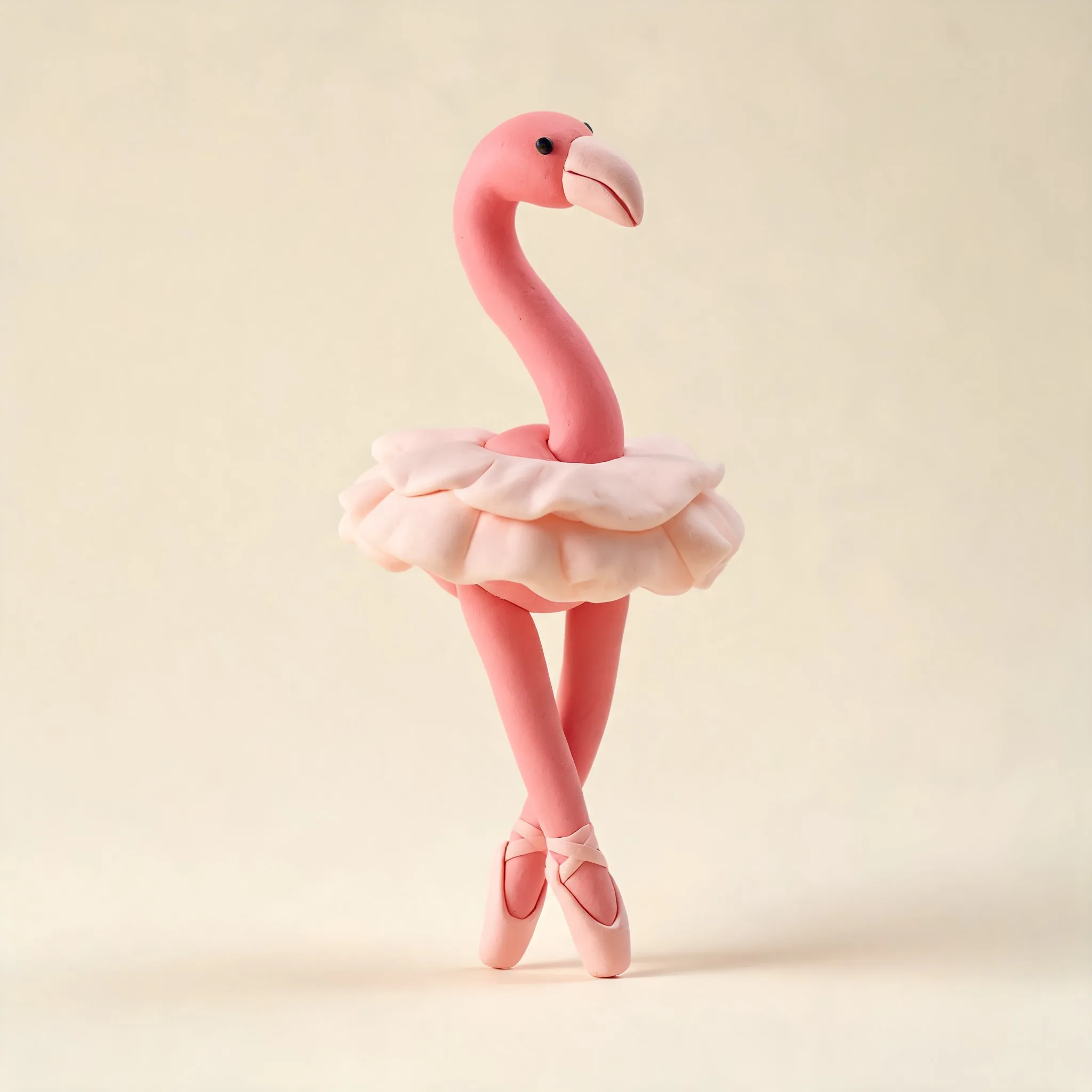 Stylized 3D character digital artwork of "Flamingo ballerina 3D illustration" - Free 3D AI Illustration Generator by Illustro