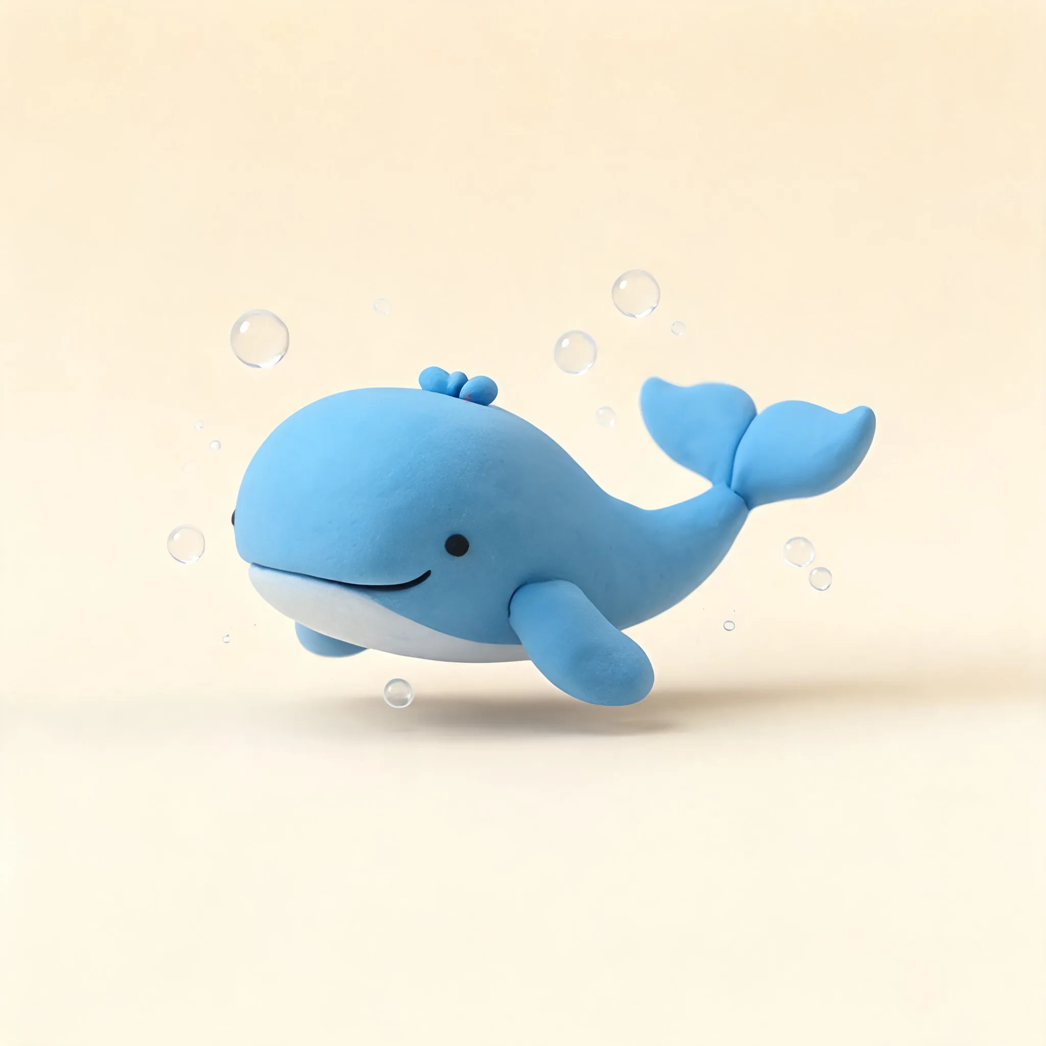 Stylized 3D character digital artwork of "Whale with bubbles 3D illustration" - Free 3D AI Illustration Generator by Illustro