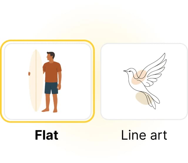 Choose a style and click generate