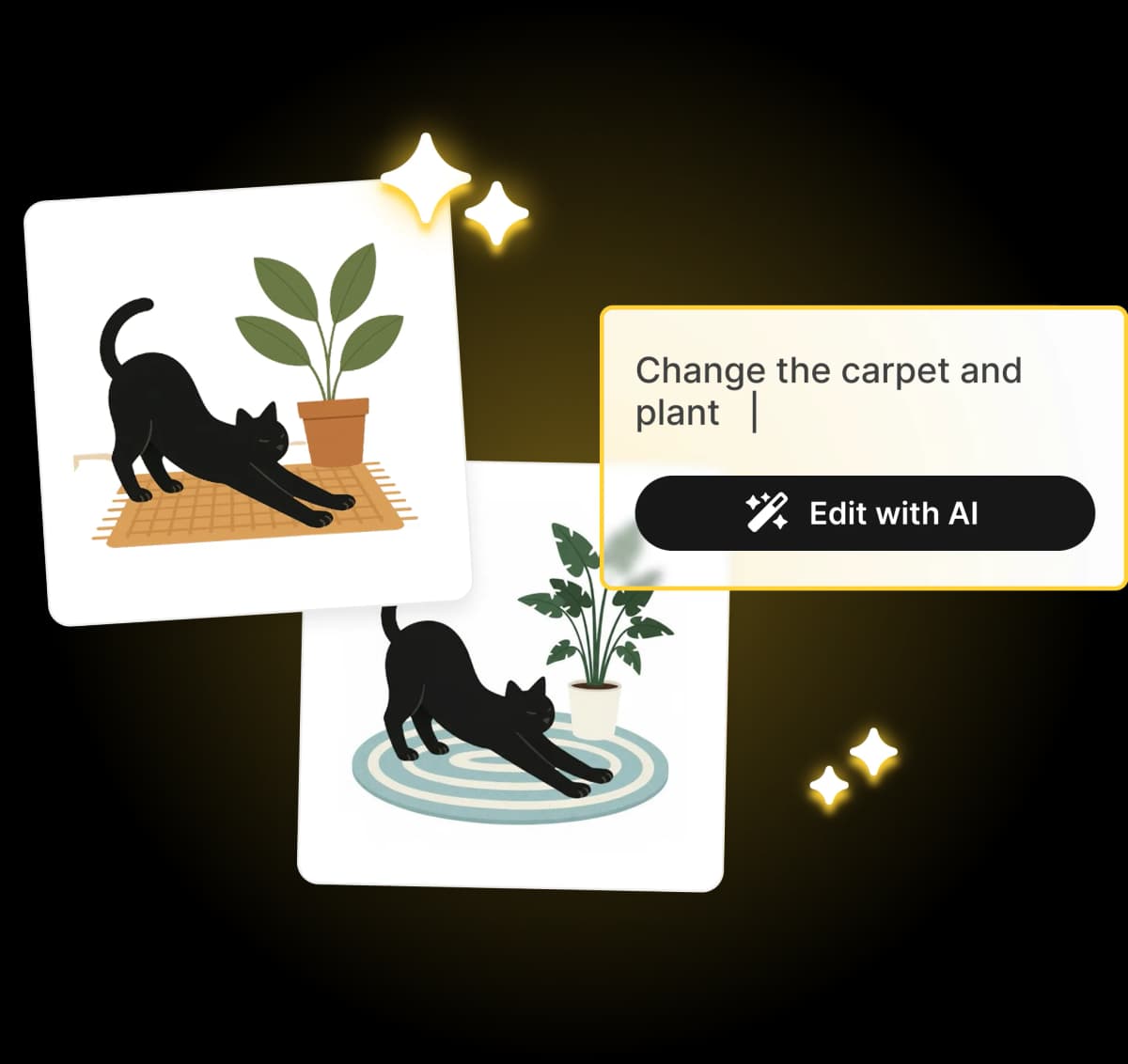 Fully editable illustrations