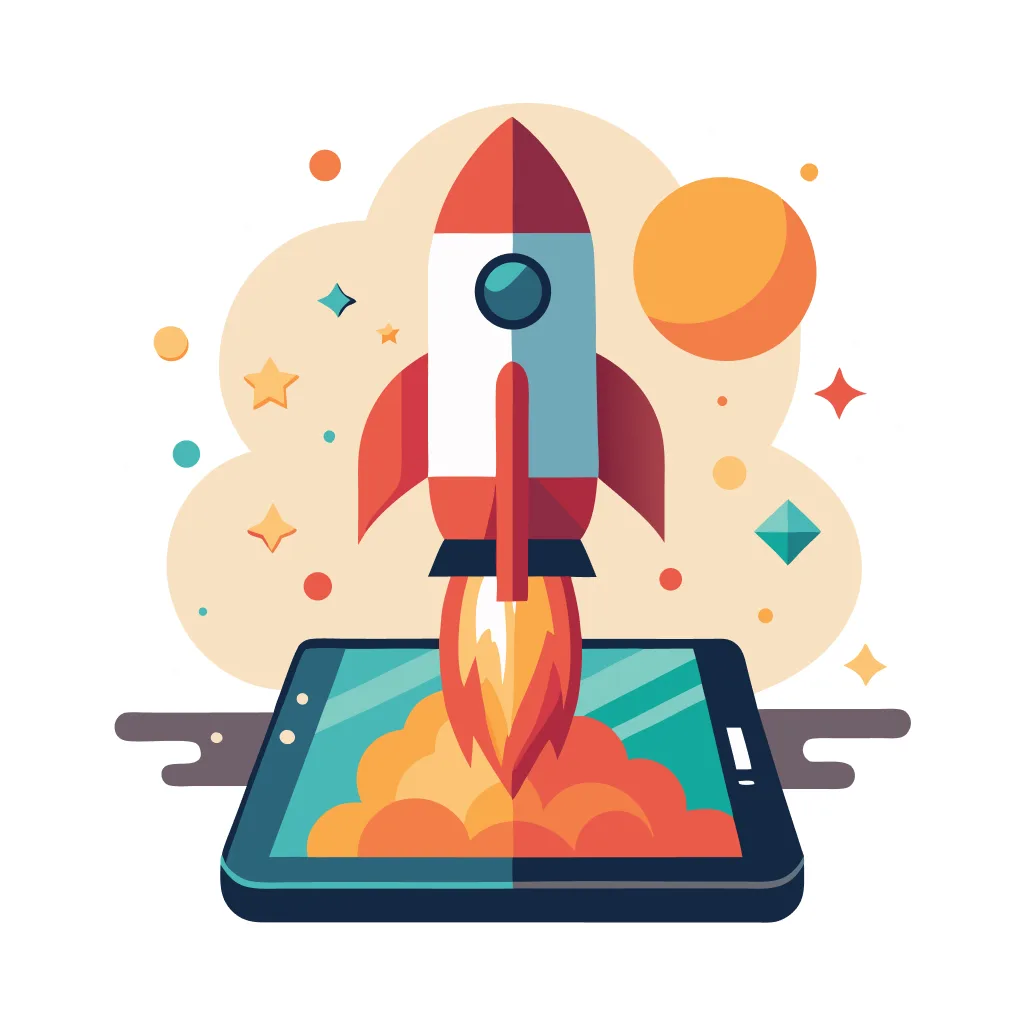Mobile app UI onboarding graphic for "Food delivery app design" - Free AI Mobile App Graphic Creator by Illustro
