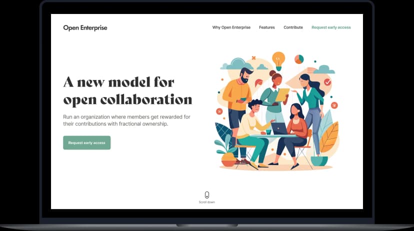 Landing pages illustration example