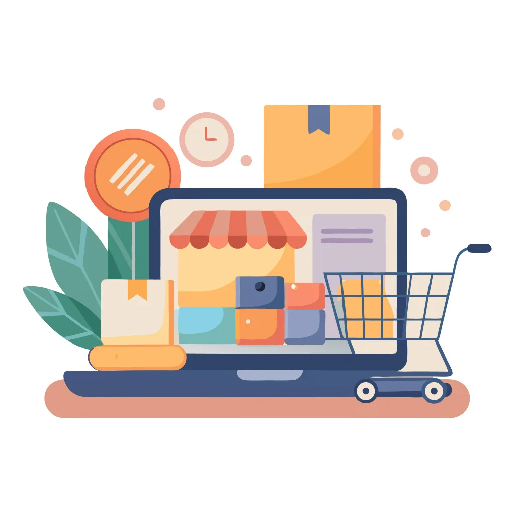 Website illustration template for "Modern website landing page design" - Free AI Website Illustration Generator by Illustro