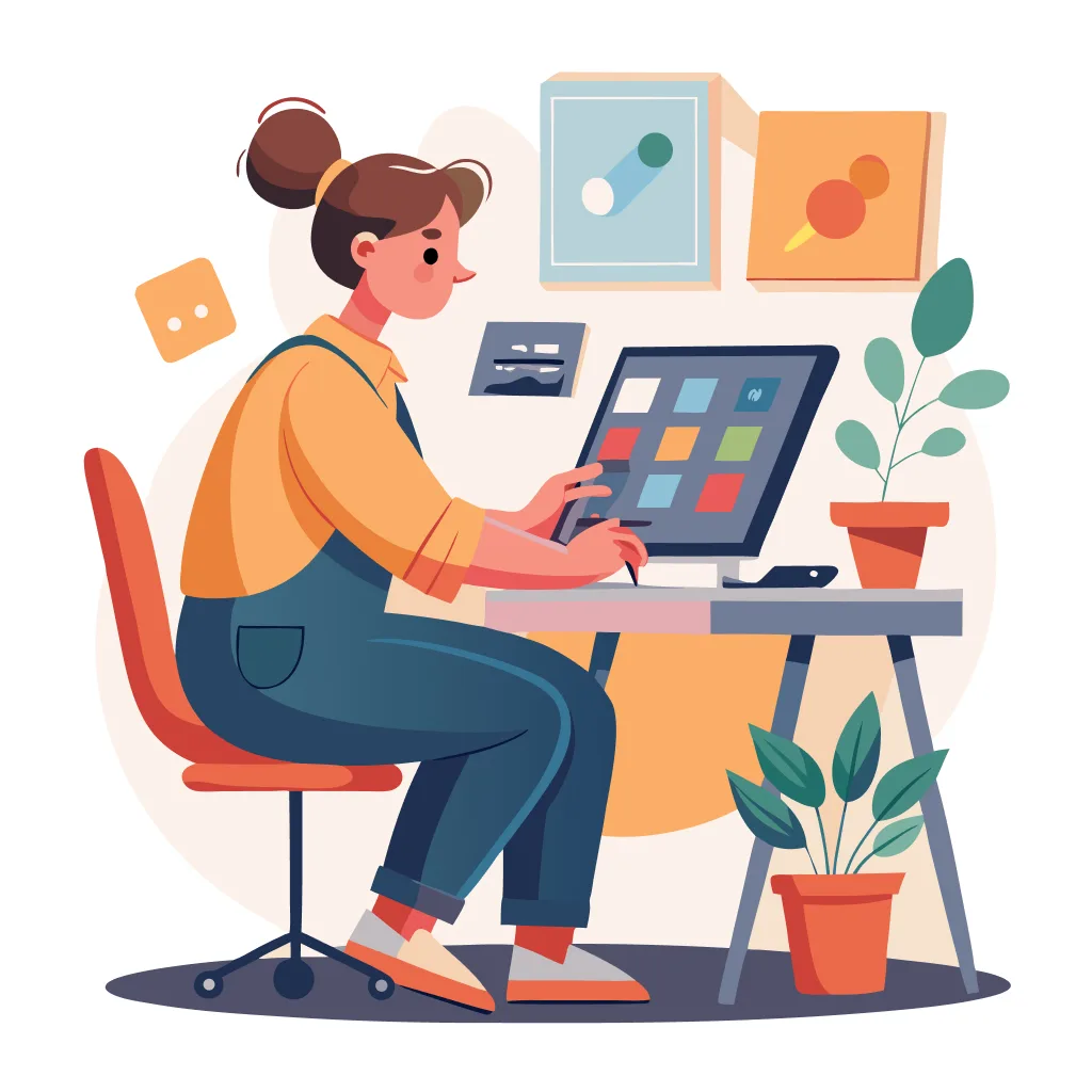 Website illustration template for "E-commerce website homepage layout" - Free AI Website Illustration Generator by Illustro