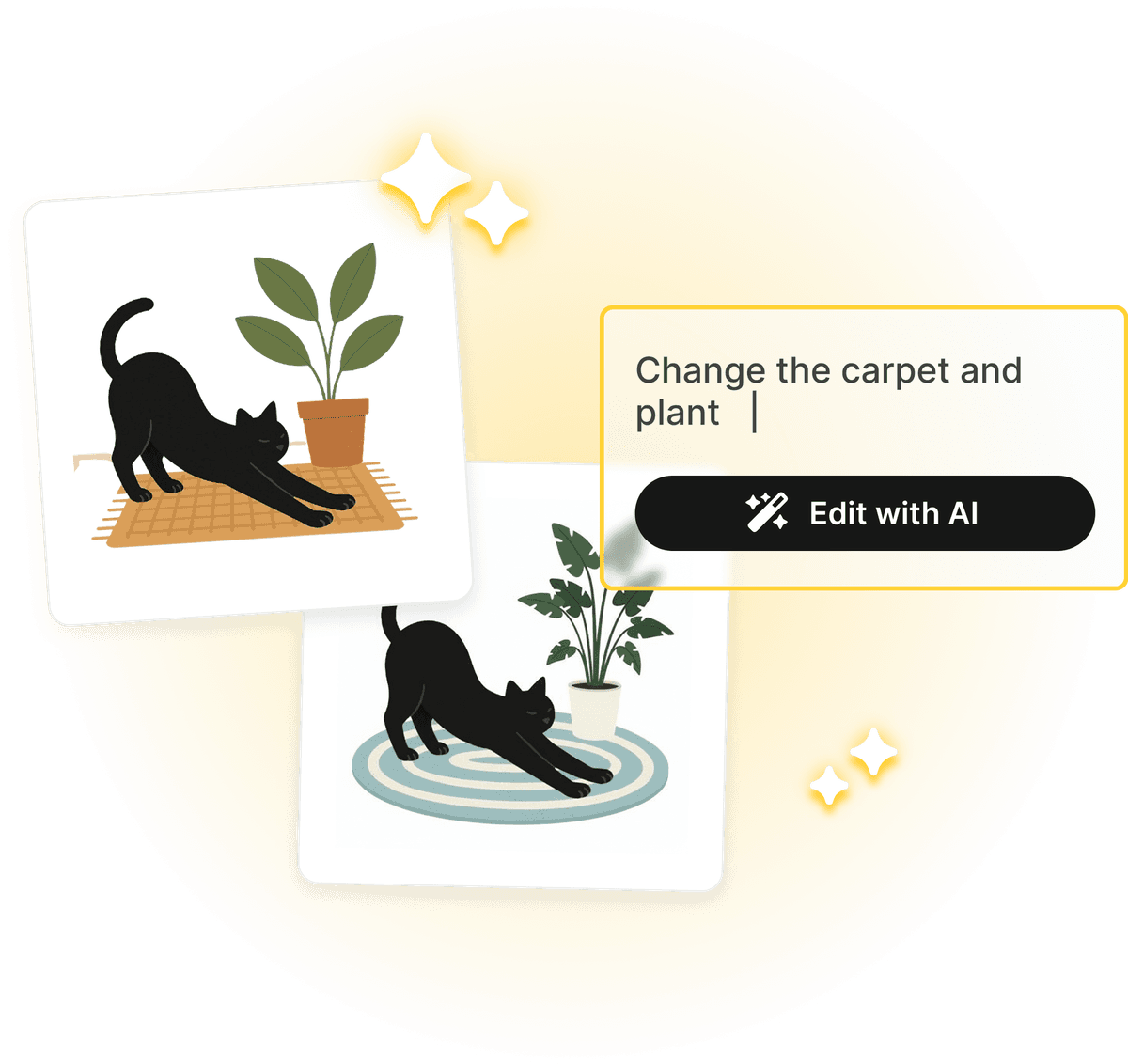 Fully editable illustrations